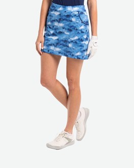 EPNY Pull On Watercolor Horizons Print Skort